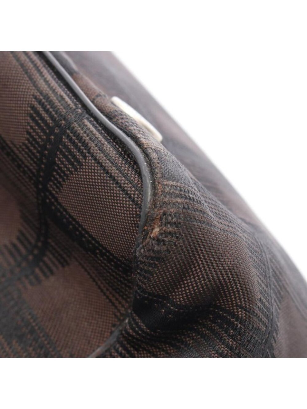 Chanel Tote Bag New Travel Line PM Dark Brown Canvas Leather - Picture 7 of 9